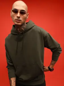 glitchez Cotton Terry Hooded Oversized Sweatshirt