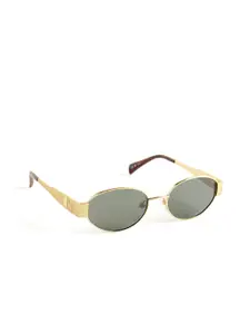 OPIUM Gold Metal Full Rim Polarized & UV Protection Sunglasses for Women OP-10318-C01