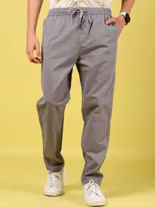 V-Mart Men Cotton Mid-Rise Track Pant