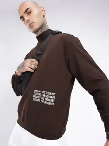 glitchez Printed Cotton Terry Relaxed Sweatshirt