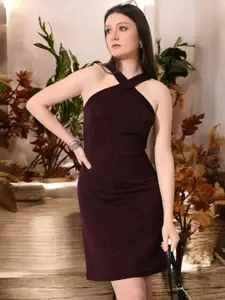 IUGA Women Embellished Bodycon Above Knee Dress