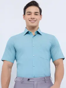 Raymond Men Micro Ditsy Printed Pure Cotton Formal Shirt