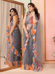 Anouk Embellished Mirror Work Saree
