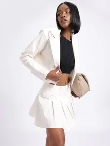 glitchez Blazer With Mini Skirt Co-Ord Set