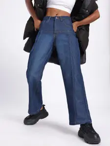 glitchez Women Straight Fit Light Fade Non-Stretchable Jeans