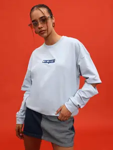 glitchez Graphic Printed Sweatshirt