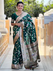 SGF11 Woven Design Zari Pure Silk Kanjeevaram Saree