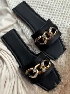 Street Style Store Women Solid Casual Open Toe Flats