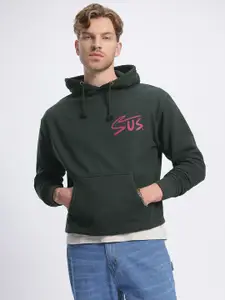 glitchez Printed Hooded Sweatshirt