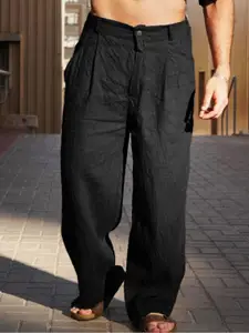 StyleCast x Revolte Men Regular Fit Easy Wash Trousers