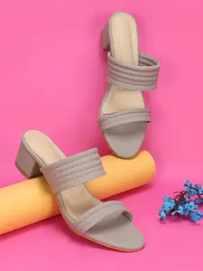 Commander Shoes Women Round Toe Block Heels