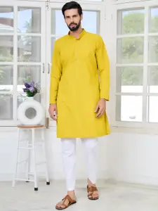 See Designs Men Woven Design Embroidered Kurta with Pyjama