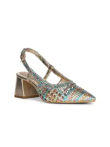 Saint G Leather Block Sandals