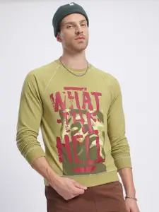 glitchez Typography Printed Sweatshirt