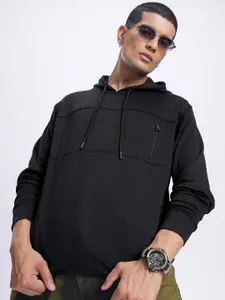 glitchez Hooded Relaxed Sweatshirt