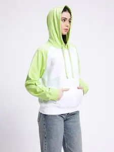 glitchez Printed Cotton Terry Hooded Sweatshirt