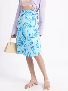 glitchez Paisley Wrap Skirt