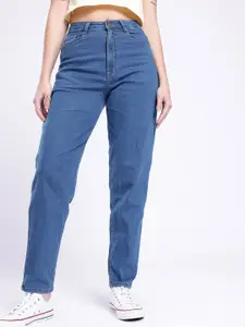 glitchez Women Mom Fit Stretchable Jeans