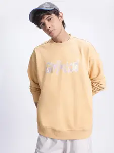 glitchez Typography Oversized Sweatshirt