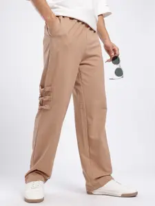 glitchez Men Knot Detail Relaxed Track Pants