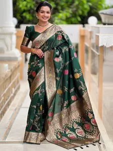 SGF11 Women Ethnic Motifs Zari Pure Silk Kanjeevaram Saree