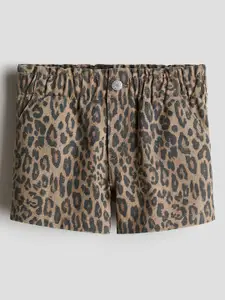 H&M Printed Cotton Twill Shorts