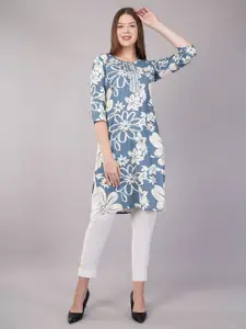 JIDI FASHION Women Floral Printed Kurta