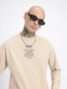 glitchez Printed Cotton Terry Relaxed Fit Sweatshirt