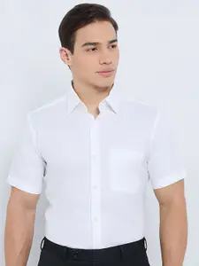 Raymond Men Solid Pure Cotton Formal Shirt