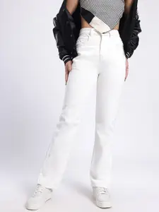 glitchez Women Pure Cotton Straight Fit Jeans