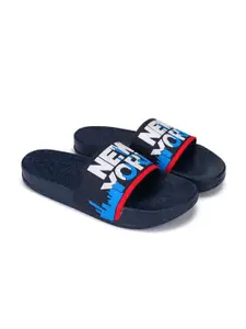PENNEN Men Self Design Slider Flip Flops
