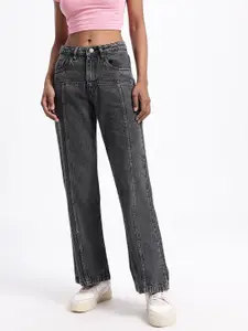 glitchez Women Cuts Panelled Flared Jeans