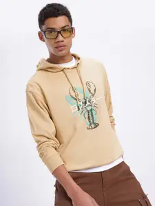 glitchez Printed Hooded Sweatshirt