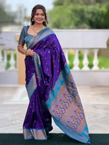 SGF11 Women Woven Design Zari Pure Silk Kanjeevaram Saree