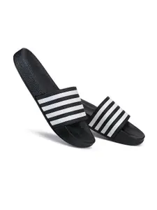 PENNEN Men Striped Slider Flip Flops