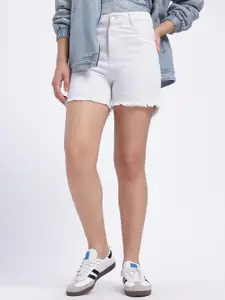 glitchez Women Above Knee Regular Fit Denim Shorts