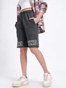 glitchez Women Printed Relaxed Bermuda Shorts