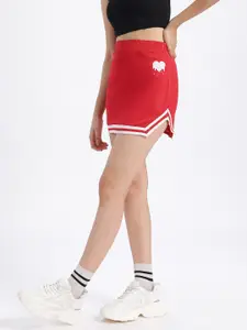 glitchez Graphic Printed Pencil Mini Skirt