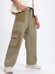 glitchez Men Cargo Patchwork Carpenter Track Pants