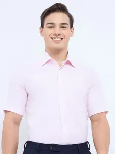 Raymond Men Checked Pure Cotton Cutaway Collar Formal Shirt