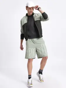 glitchez Colourblocked Printed Oversized Fit Tracksuit