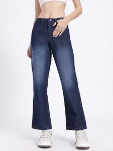 glitchez Women Regular Fit Heavy Fade Non-Stretchable Jeans