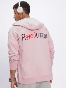 glitchez Printed Hooded Oversized Sweatshirt