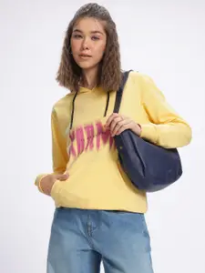 glitchez Printed Hooded Sweatshirt