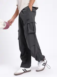 glitchez Men Regular Fit Baggy Track Pants