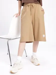 glitchez Women Cotton Terry Relaxed Fit Jorts