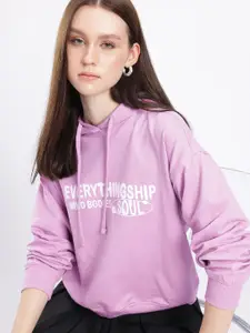 glitchez Printed Cotton Terry Oversized Sweatshirt