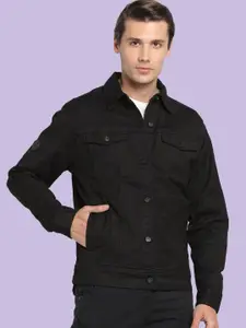 KLIZEN Men Denim Jacket with Embroidered