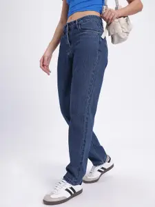 glitchez Women Mid-Rise Pure Cotton Regular Fit Jeans