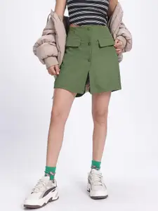 glitchez Front Slit Skorts